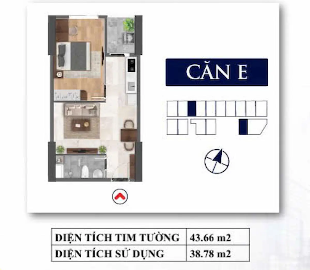 Căn hộ 1PN Bcons Avenue