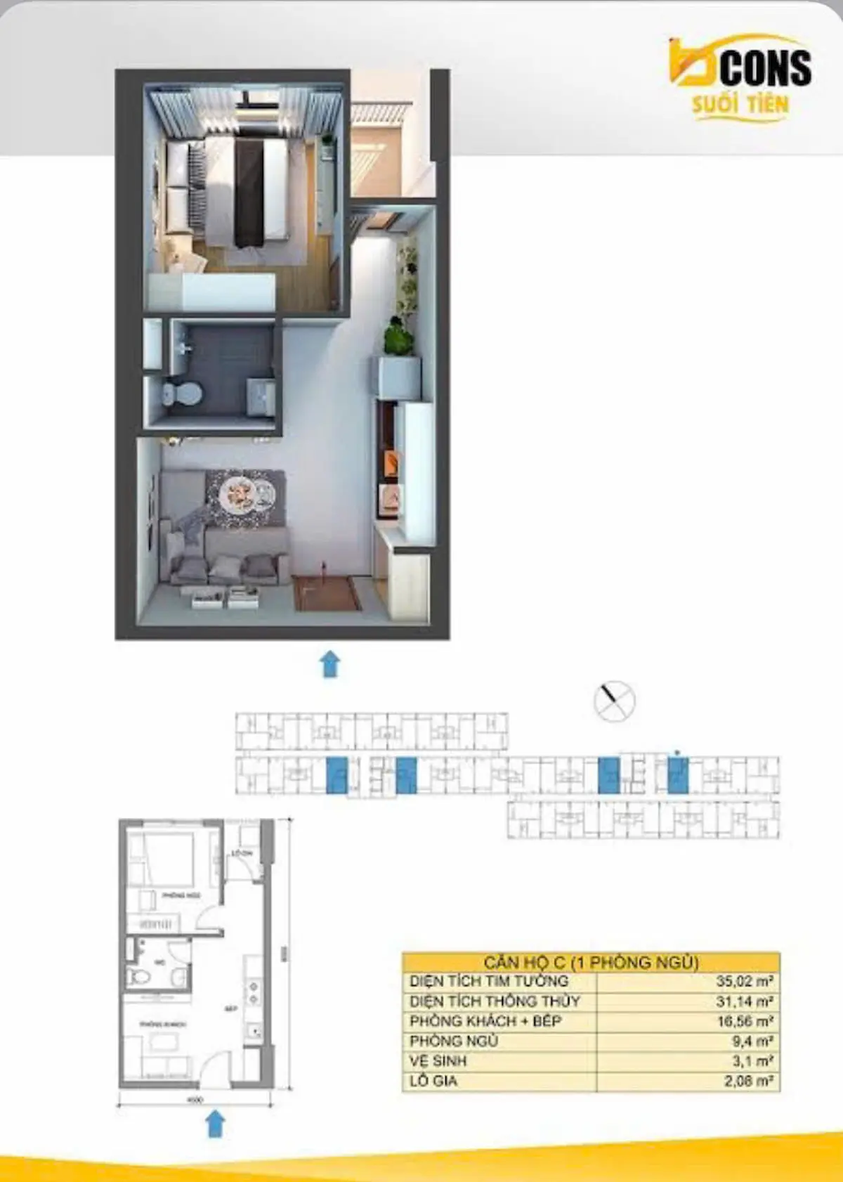 Cho thuê Bcons Suối Tiên