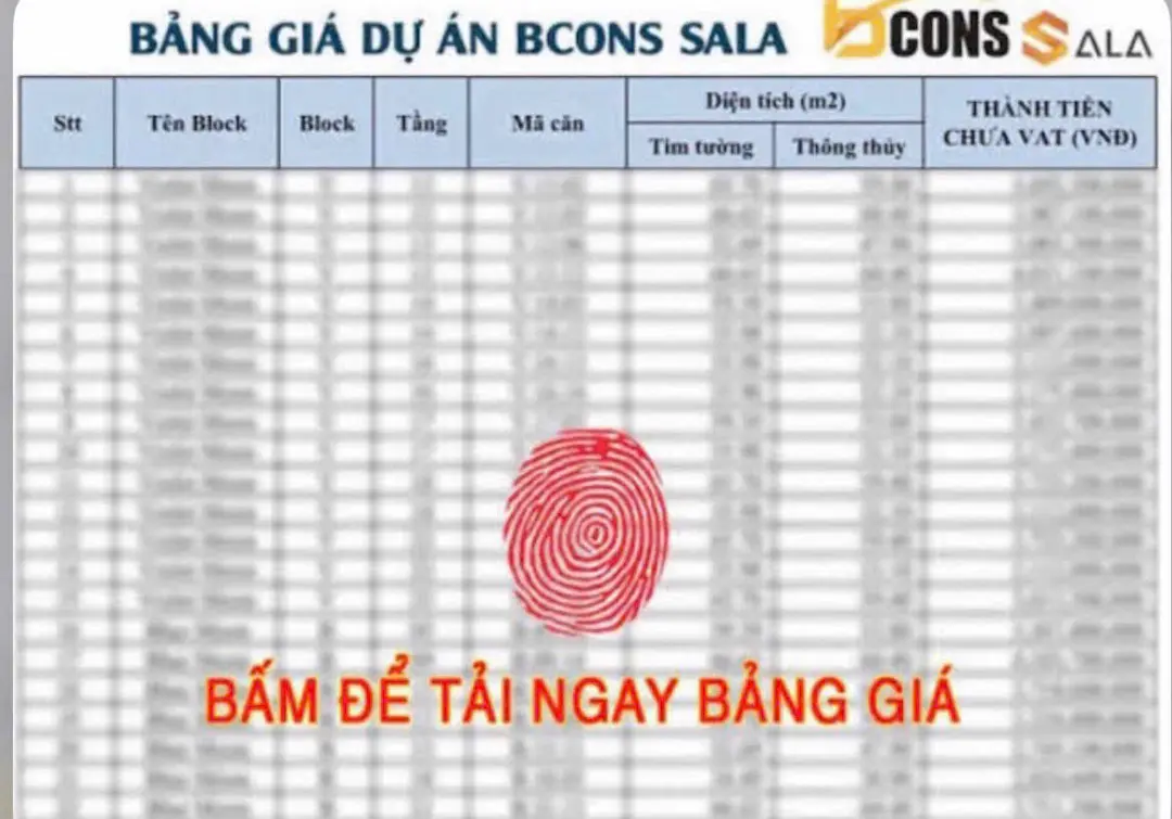 Bảng giá Bcons Sala