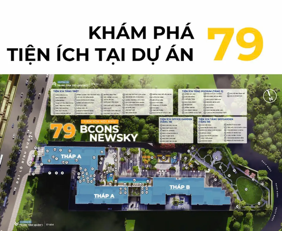 Tiện ích thể thao Bcons New Sky