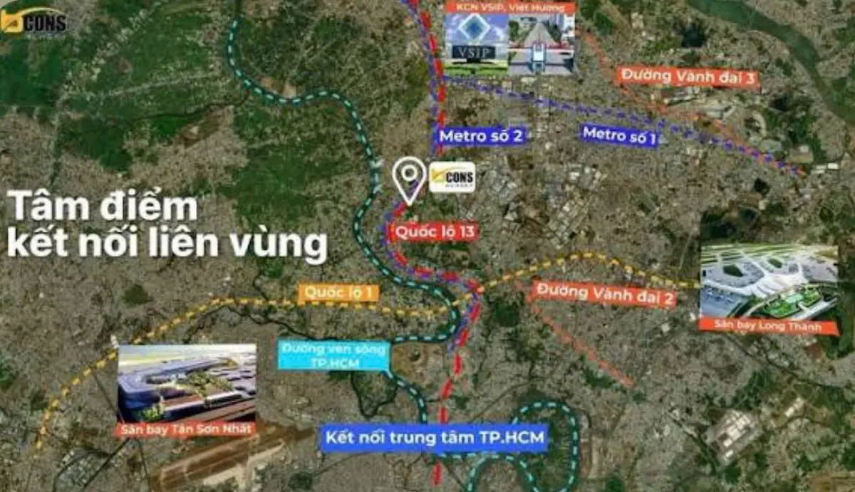 Hạ tầng Bcons New Sky