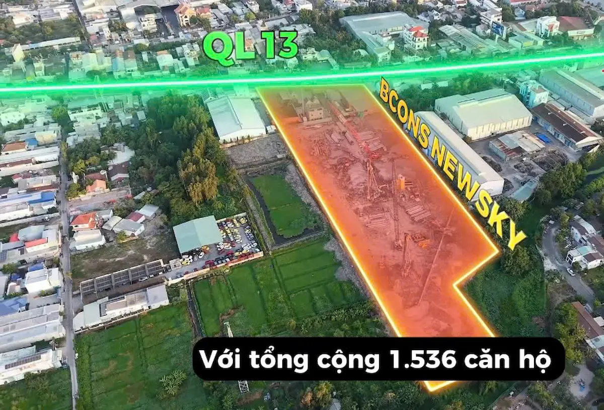 Bcons New Sky gần bến xe