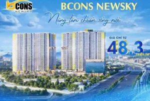 Cập nhật giá 2PN Bcons New Sky mới nhất từ CĐT. Chuyên gia phân tích thực tế: Đâu là đối thủ cạnh tranh trực tiếp?