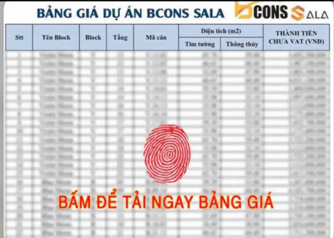 Giá bán Bcons Sala 2026