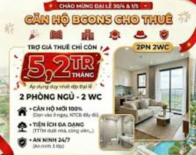 Giá thuê Bcons City