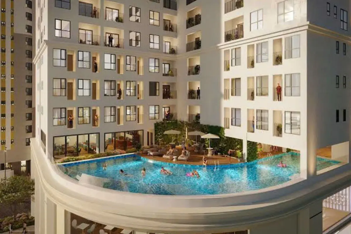 Thực tế hồ bơi Bcons City