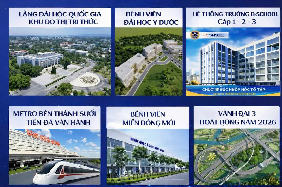 Tiện ích ngoại khu Bcons Sala