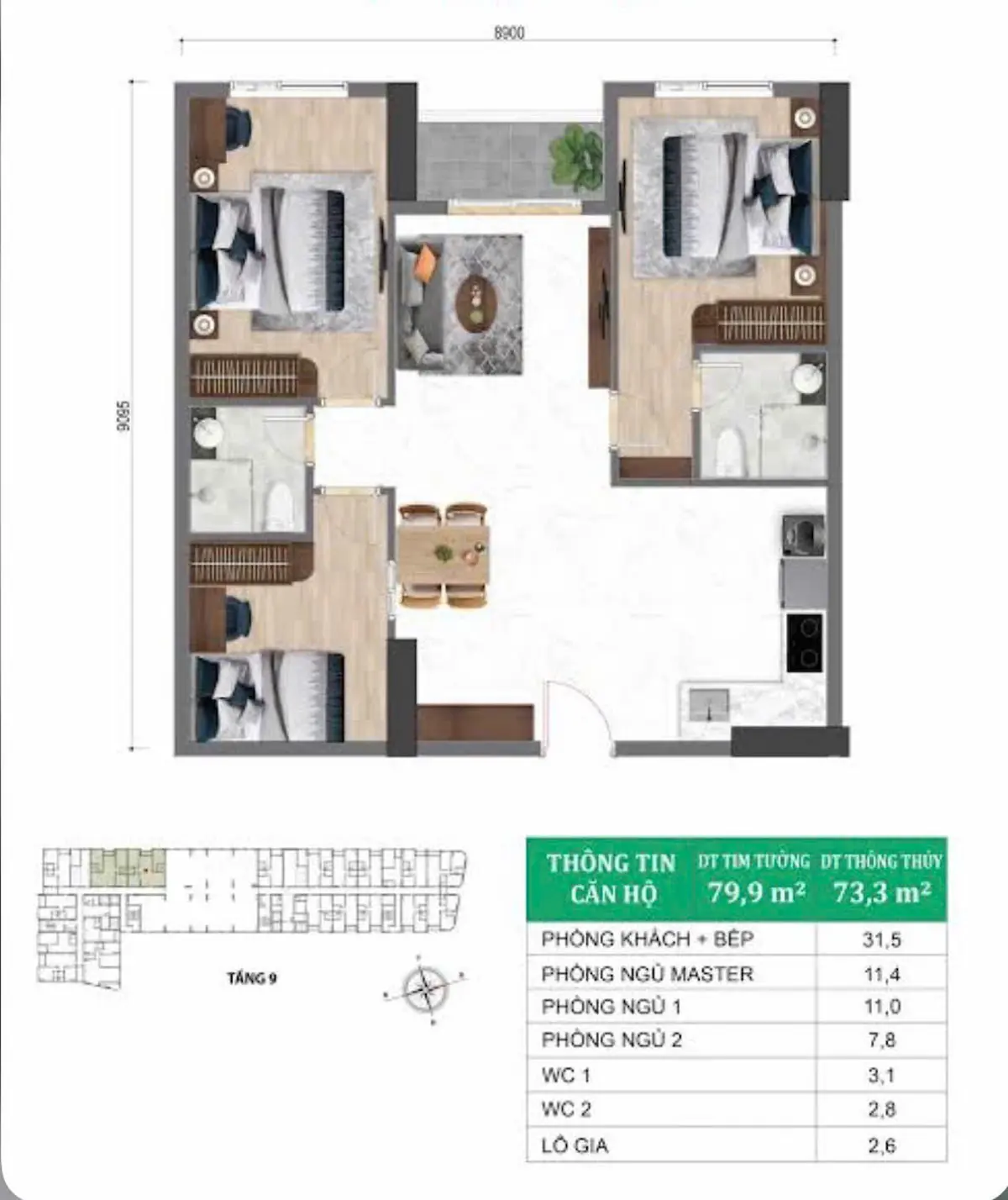 Layout 3PN Bcons City