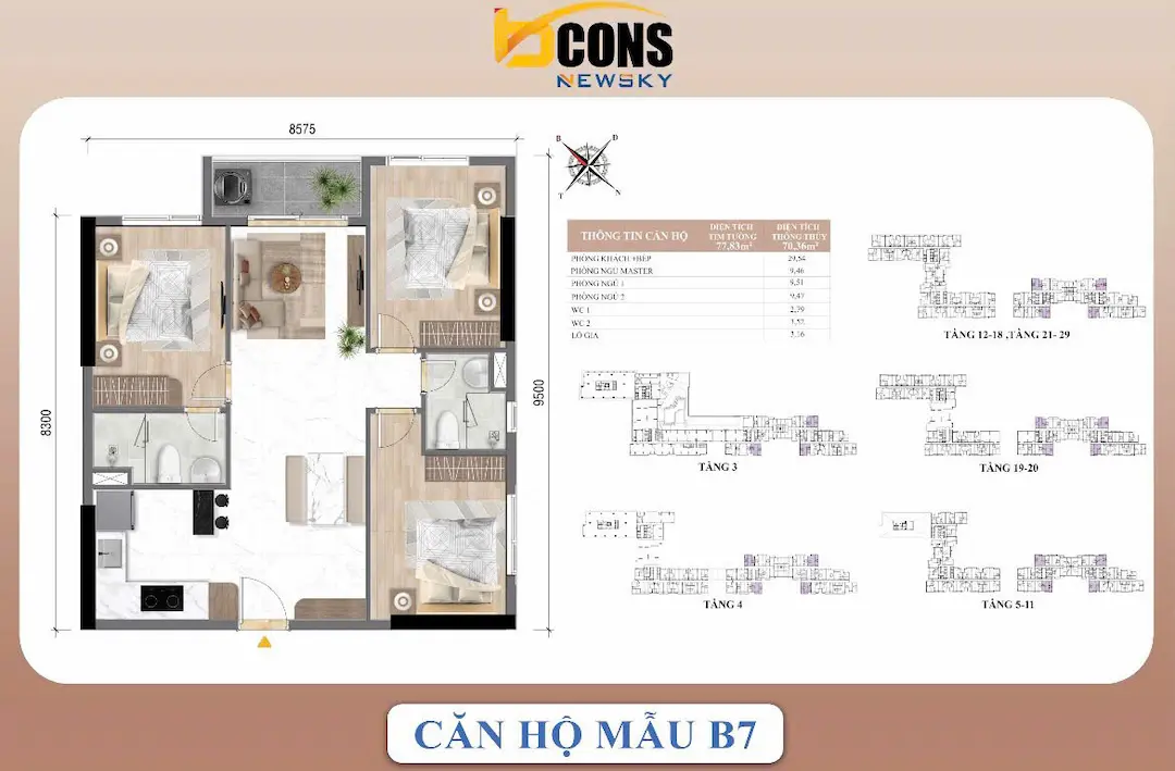 Layout 78m2