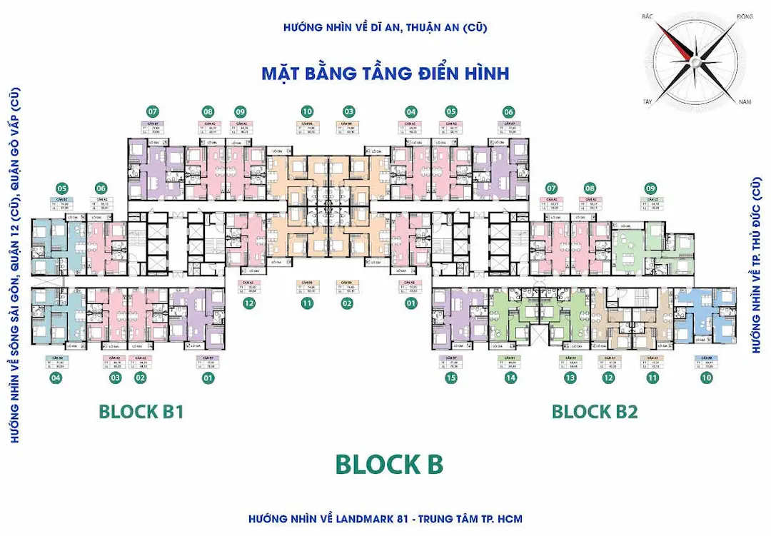 Mặt bằng Block B