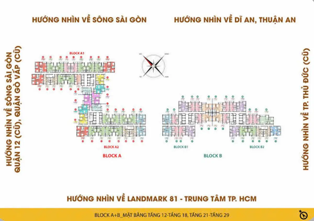 Mặt bằng thiết kế căn hộ Bcons New Sky