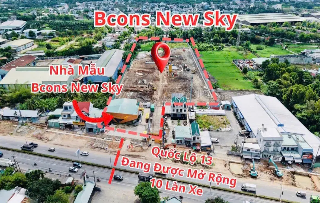 Mật độ xây dựng Bcons New Sky