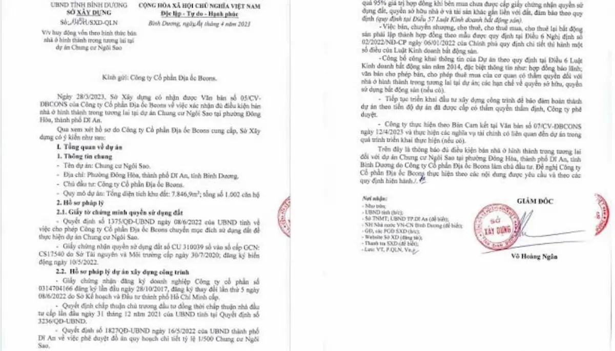 Pháp lý Bcons City