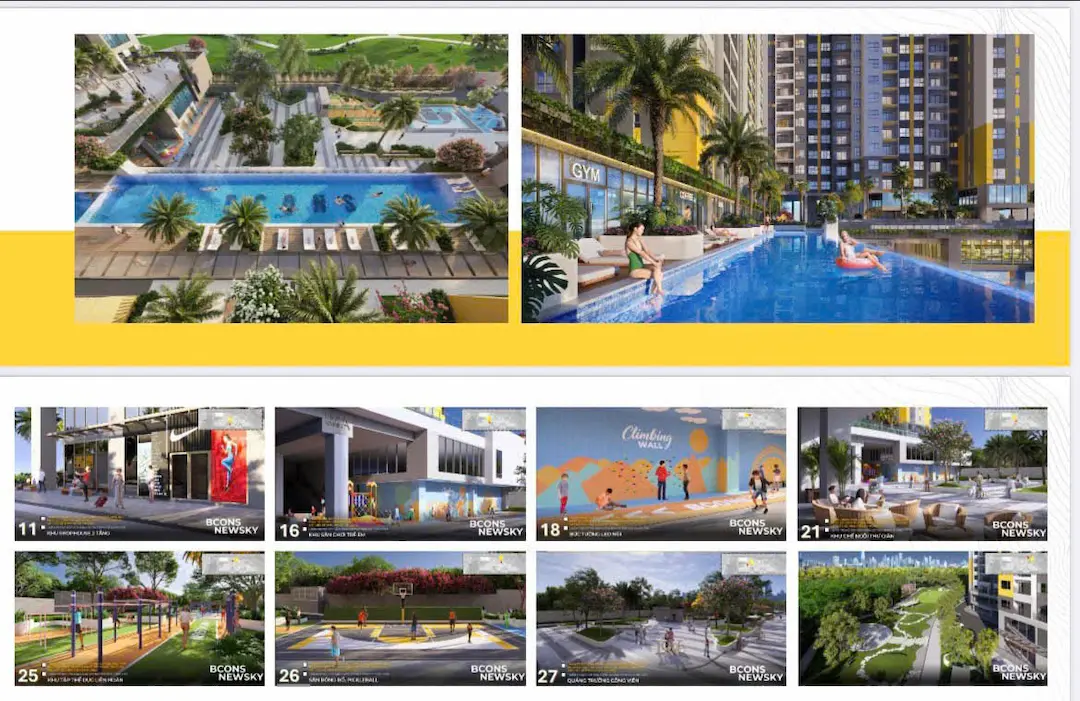 Tiện ích Bcons New Sky