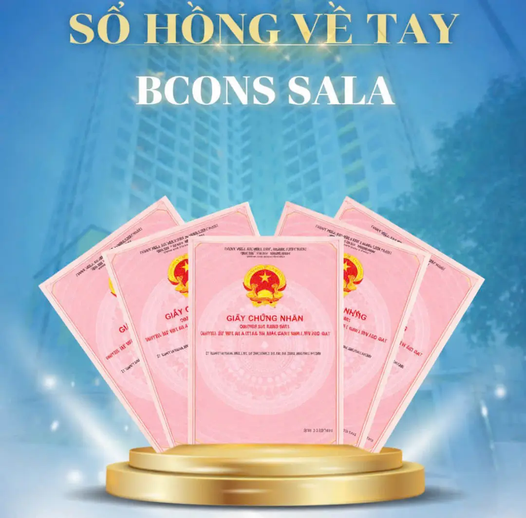 Sổ hồng Bcons Sala thực tế