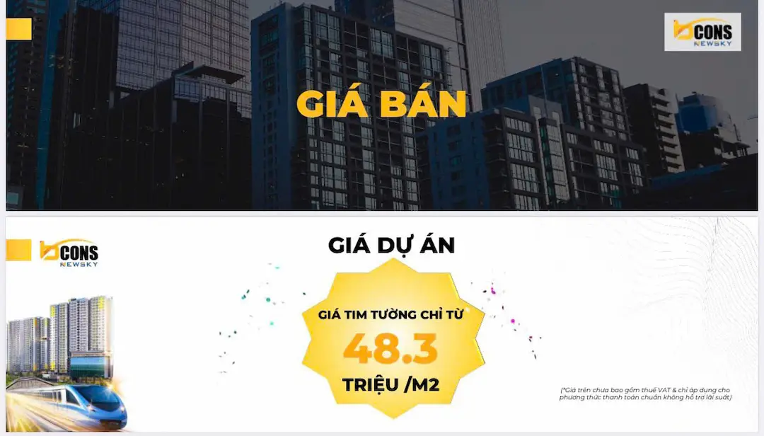 Giá bán Bcons New Sky