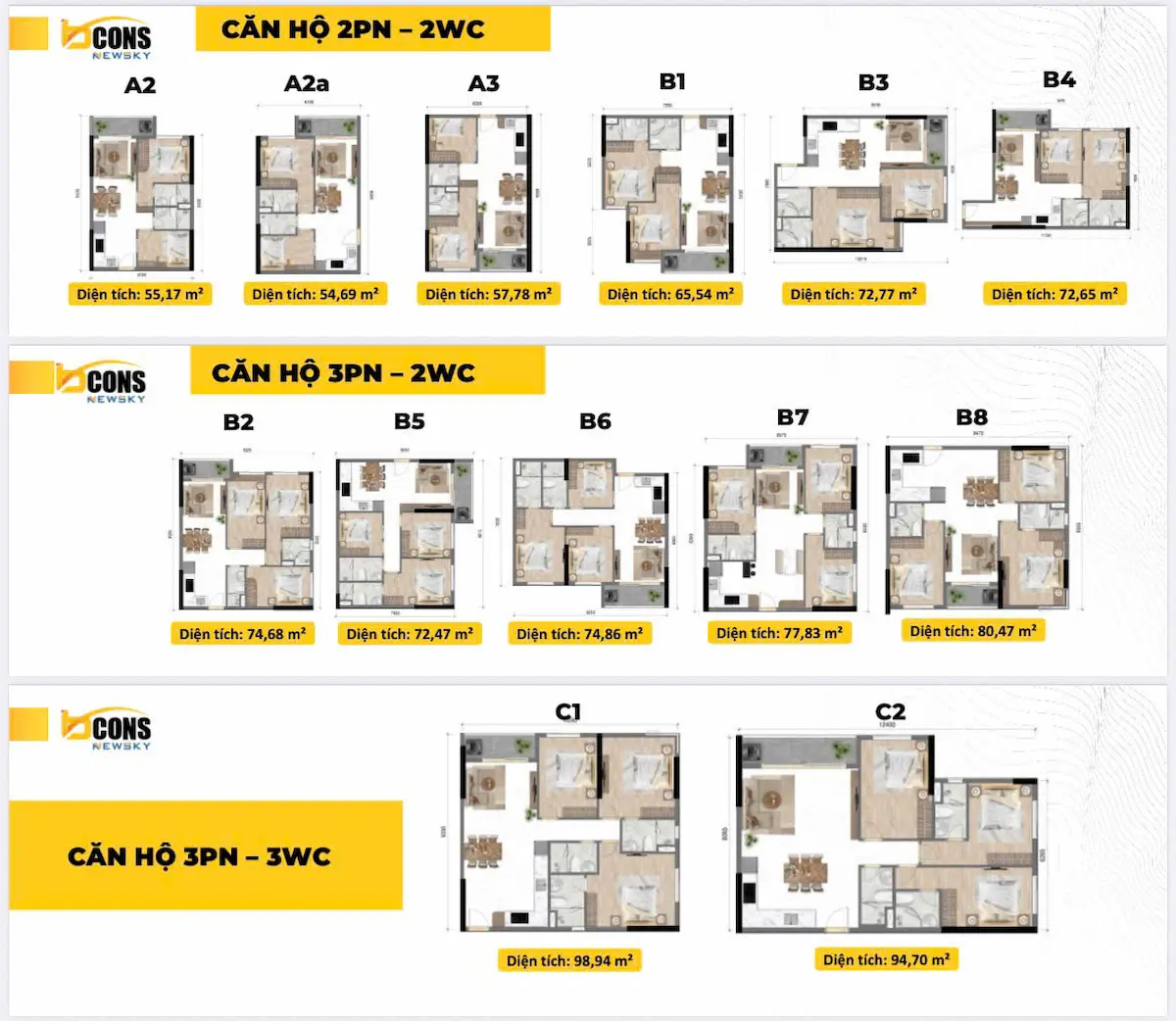 Thiết kế Layout Bcons New Sky