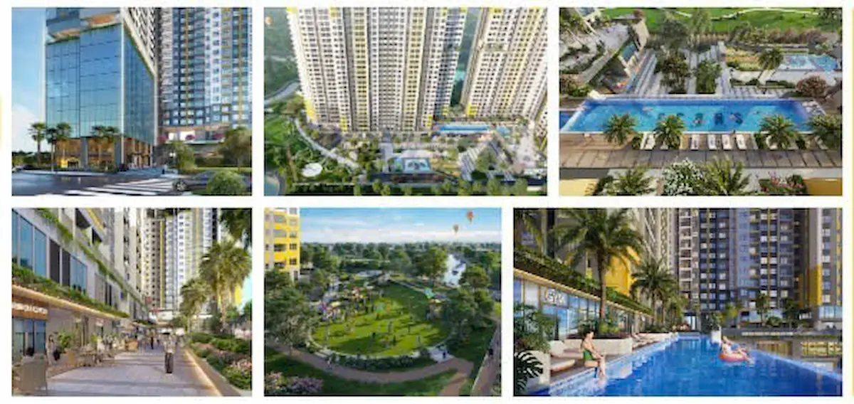 Tiện ích nội ngoại khu Bcons New Sky