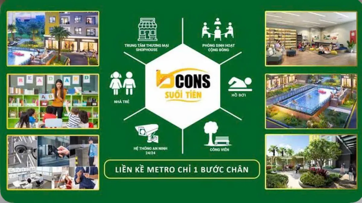 Tiện ích Bcons Suối Tiên