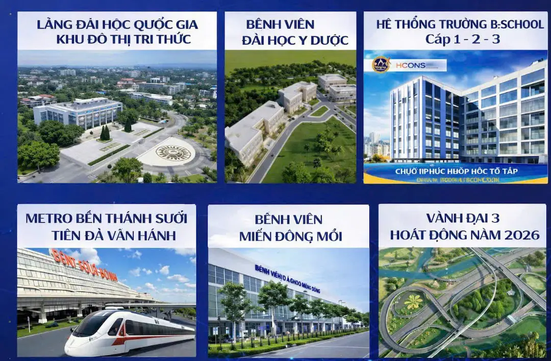 Tiện ích ngoại khu bcons sala