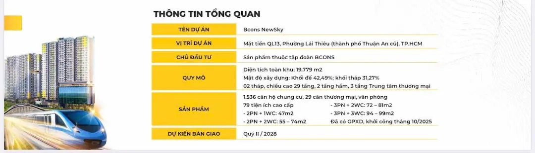 Tổng quan Bcons New Sky