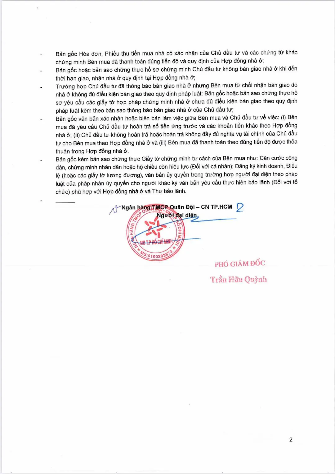 Văn bản ngân hàng Bcons