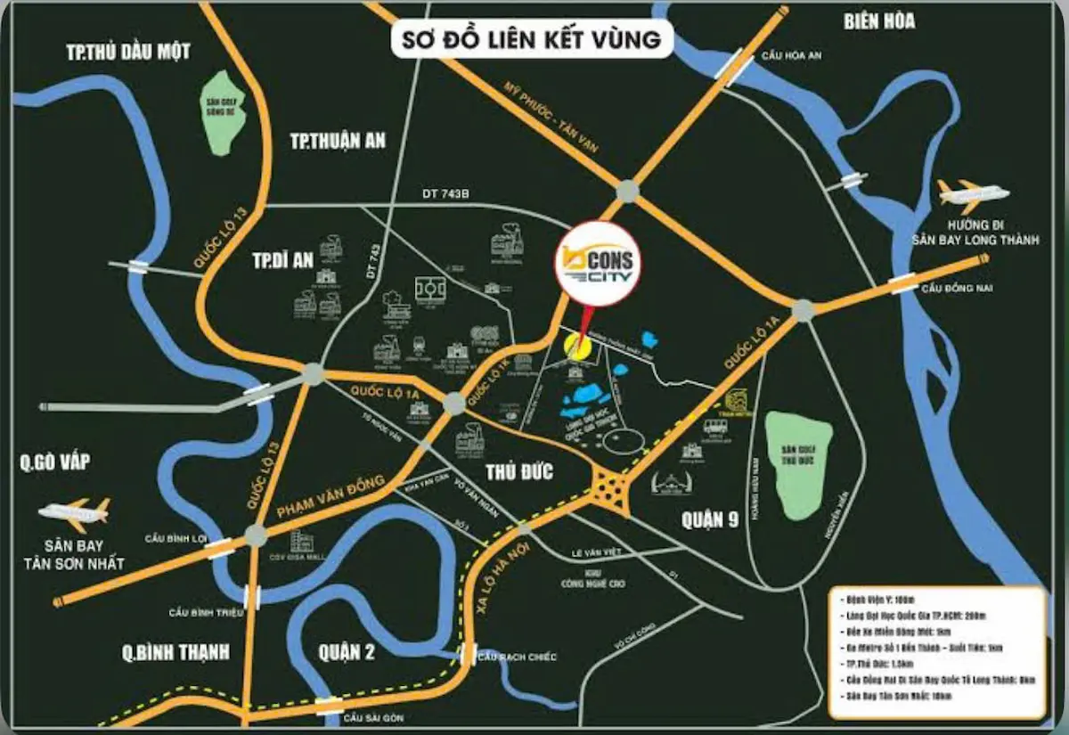 Vị trí Bcons City