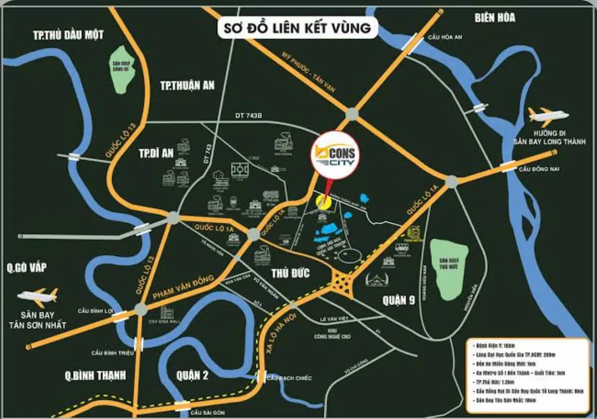 Vị trí Bcons City