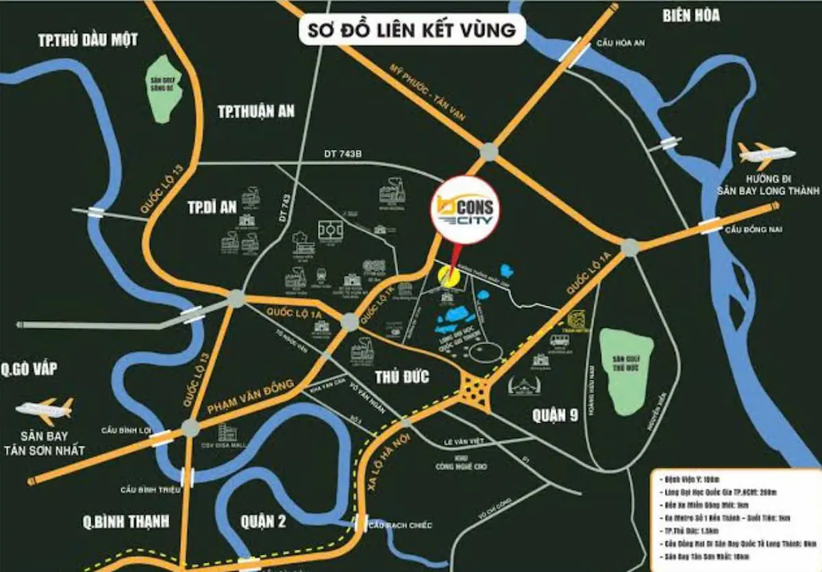 Vị trí Bcons City