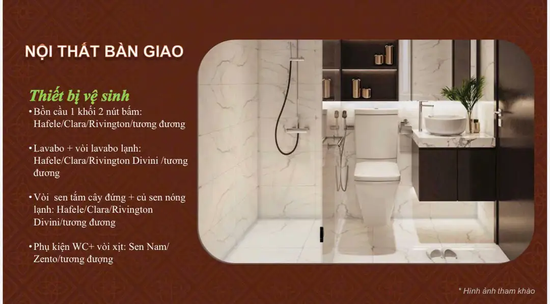 Cam kết bàn giao nội thất bếp Bcons Asahi