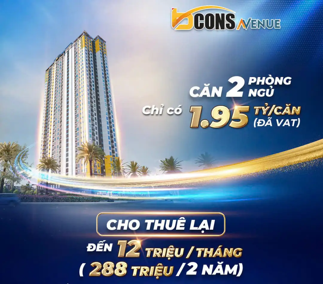 Căn hộ Bcons Avenue giá bao nhiêu mà có cam kết thuê 12 triệu một tháng