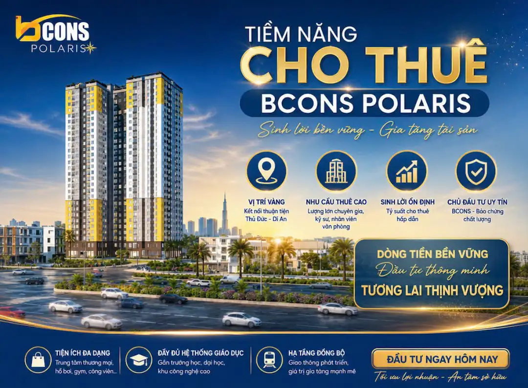Cho thuê chung cư Bcons Polaris