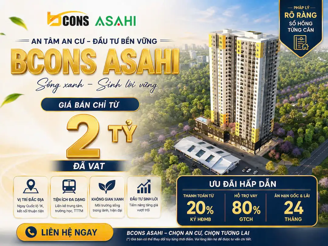 Giá bán Bcons Asahi