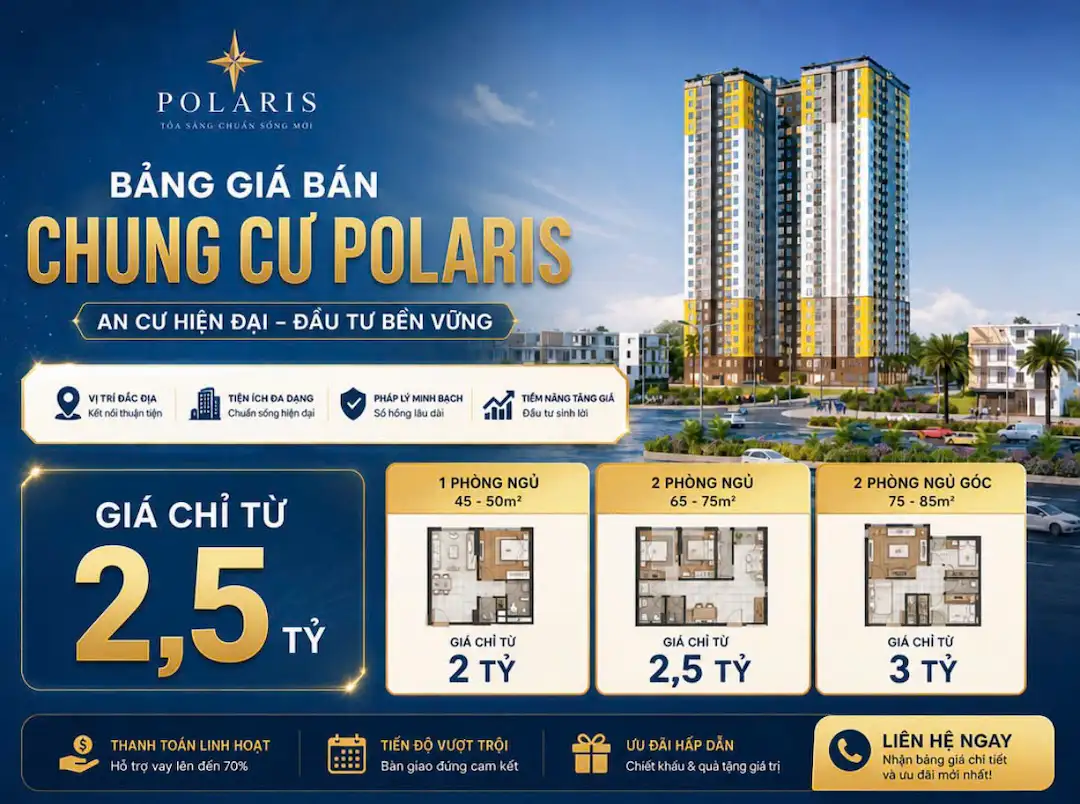 Giá bán chung cư Bcons Polaris