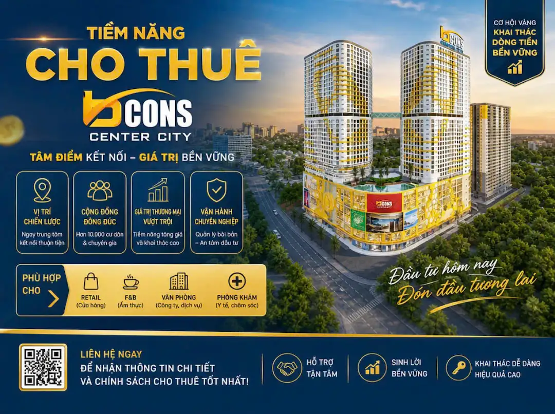 Giá căn hộ Bcons Center City cho thuê