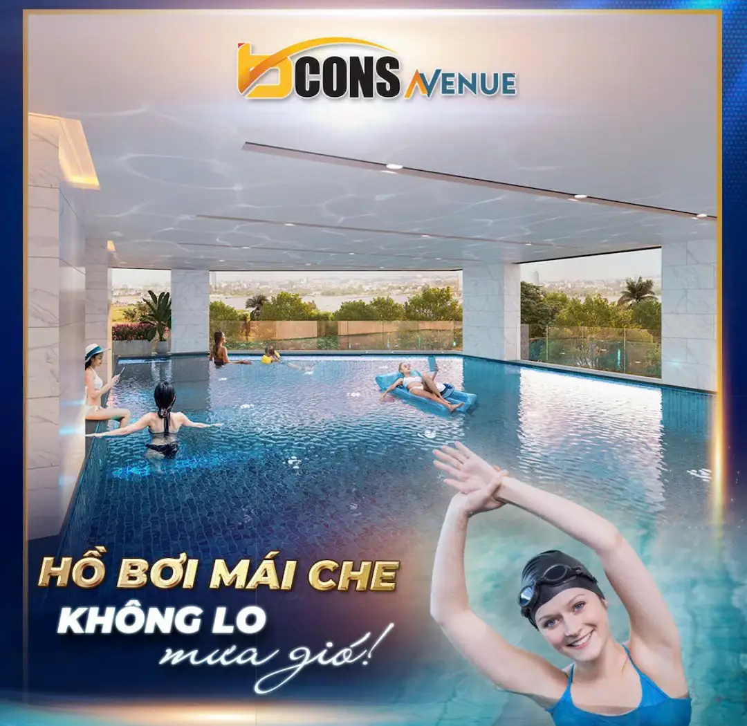Phối cảnh hồ bơi tại Bcons Avenue
