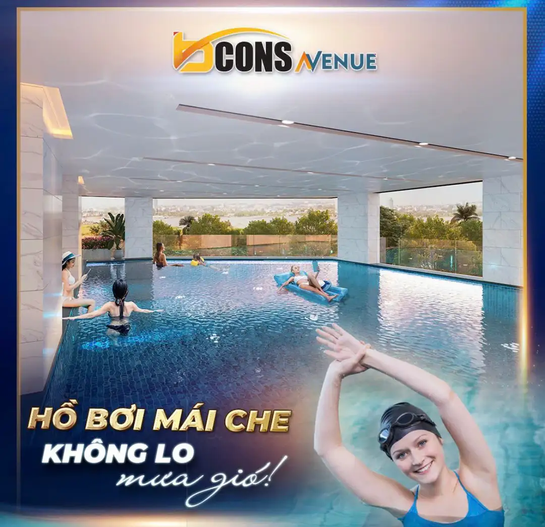 Hồ bơi căn hộ Dĩ An giá rẻ Bcons Avenue