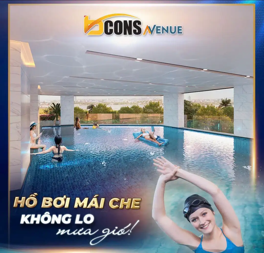 Hồ bơi căn hộ mặt tiền xa lộ hà nội bcons avenue