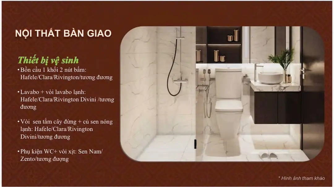 Layout nội thất bàn giao bếp bcons asahi