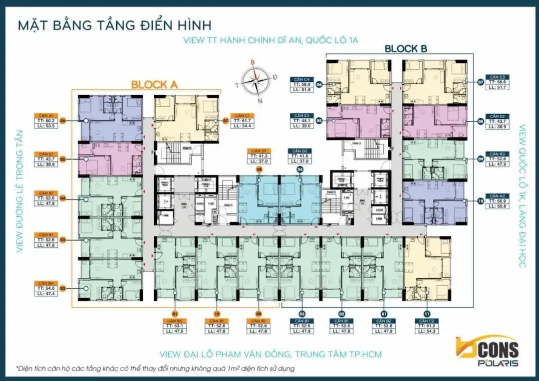 Mặt bằng căn hộ