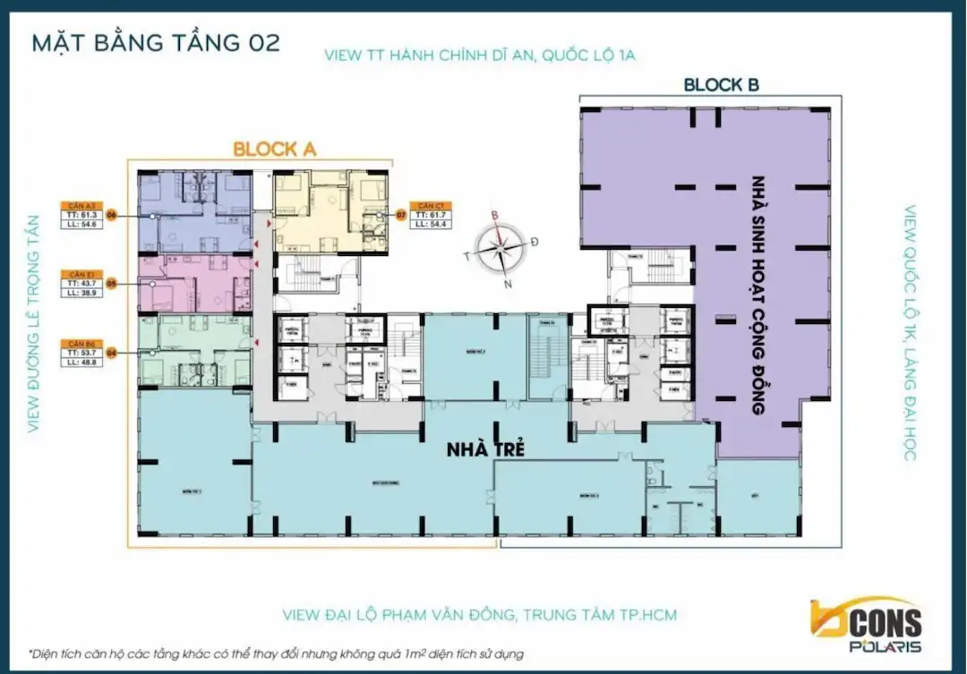 Mặt bằng tầng 2