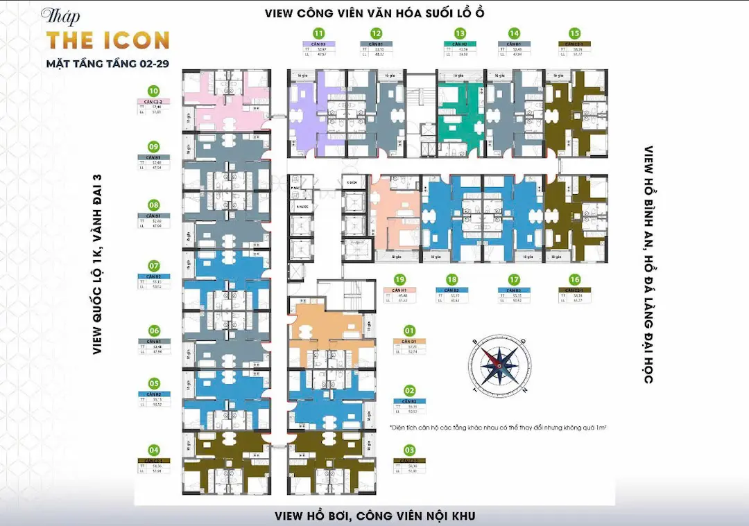 Tầng thấp Bcons Center City