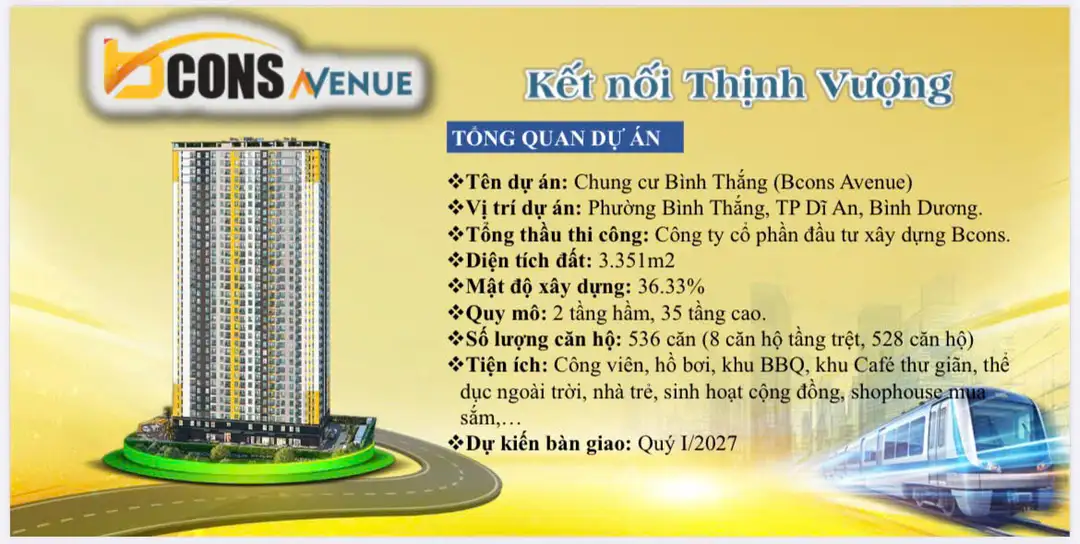 Mật độ xây dựng Bcons Avenue