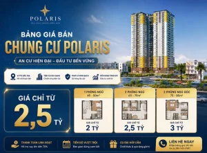 Review giá bán căn hộ Bcons Polaris 2PN từ 2.3 đến 2.7 tỷ tại Dĩ An năm 2026