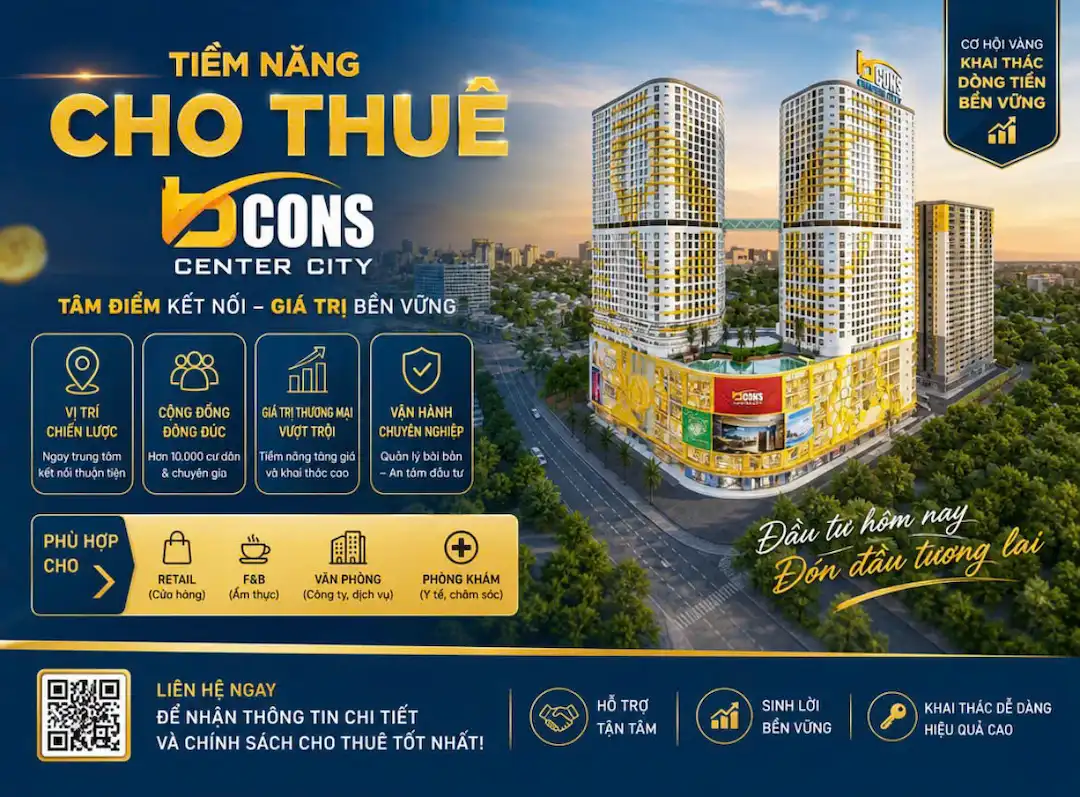 So sánh giá thuê Bcons Center City với Bcons New Sky