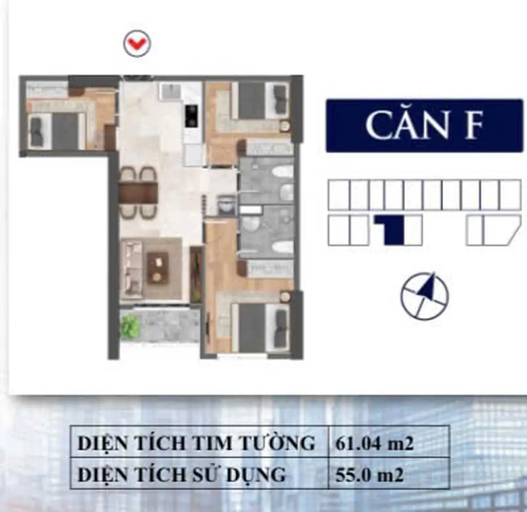 Thiết kế căn hộ 3pn Bcons Avenue