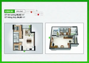 Thiết kế chung cư Bcons Polygon góc nhìn trực diện từ mặt tiền đường Bế Văn Đàn.