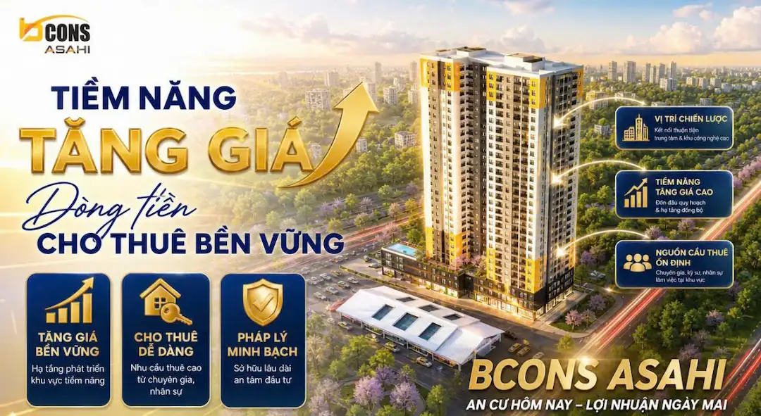 Tiềm năng tăng giá Bcons Asahi có trung tâm thương mại không