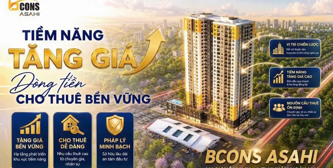 Tiềm năng tăng giá Bcons Asahi gần làng đại học không