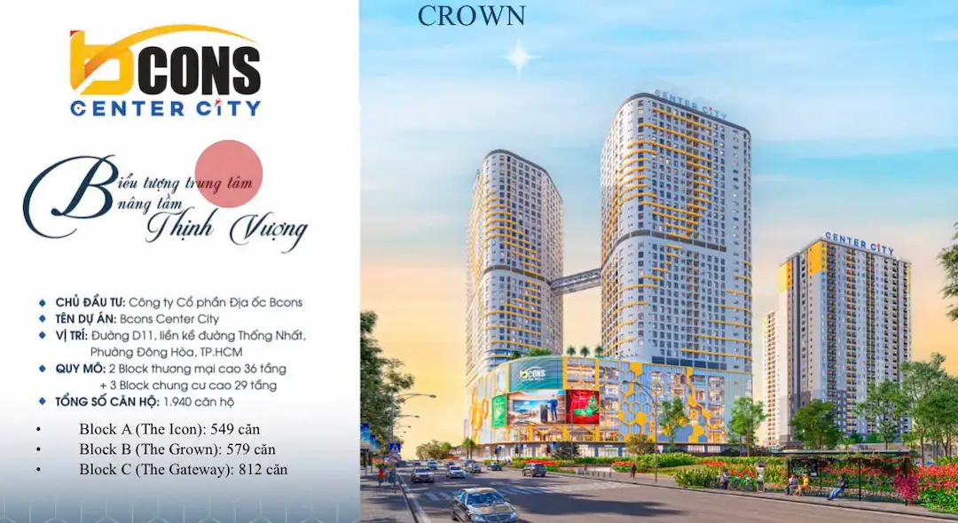 Tổng quan hồ bơi Bcons Center City